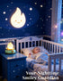 Dimmable, Cute Smiley Lamp, Portable LED Night Light for Bedroom, Camping | Rechargeable, Candle Flame Light, Desk