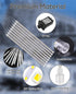 Christmas Lights Outdoor UL Certified, Meteor Shower Lights 12 Inch, 10 Tubes LED Falling Rain Drop Lights, Icicle Snow