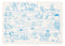 modern-twist 10 x 14 Reusable Coloring Doodle Mat, 100% Food-Grade Silicone, Treasure Map Pattern