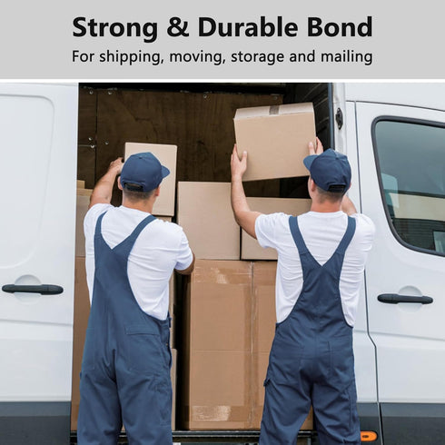 Clear Heavy Duty Packing Tape 1.88 in x 66.6 YDs with Dispenser, Strong Shipping Tape for Packing Boxes and Mailing