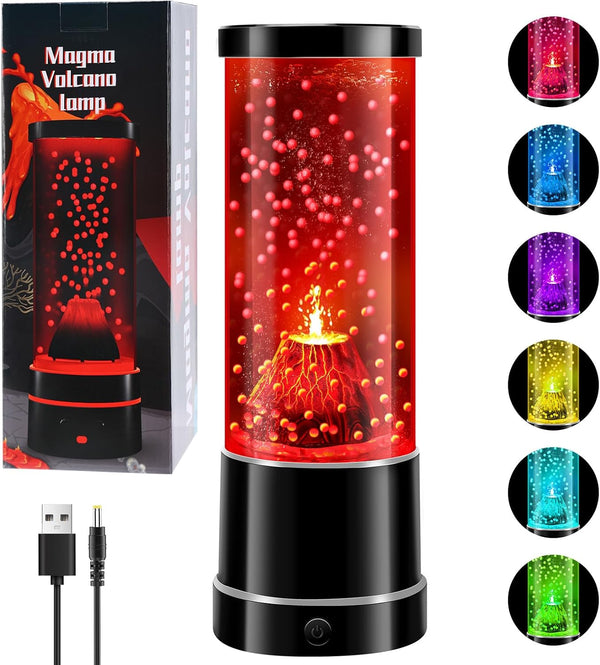 SENCU Volcano Lamp, Color Changing LED Realistic Volcanic Eruption Night Light, Home