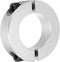 MECCANIXITY 1.97 Inch Bore Double Split Aluminum Shaft Collar with Set Screw, Silver Tone