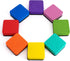 IHPUKIDI 24 Pack Magnetic Dry Erase Erasers for Whiteboard, Chalkboard Cleansers for Classroom, Home, Office (8-Color)