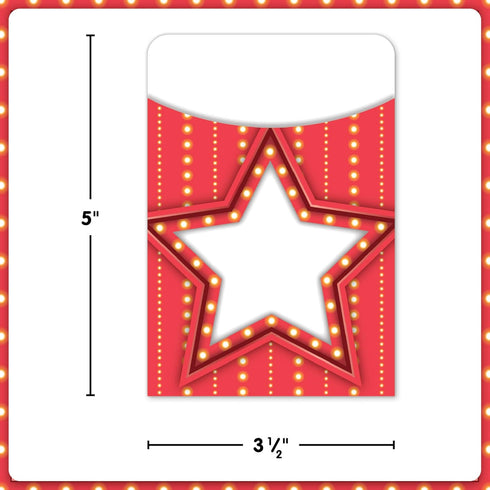 Teacher Created Resources Multi-Pack Marquee Library Pockets
