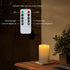 4" 6" Set 2 Homemory x Large Waterproof Outdoor Flameless Candles, Battery Operated Flickering LED Pillar Candles