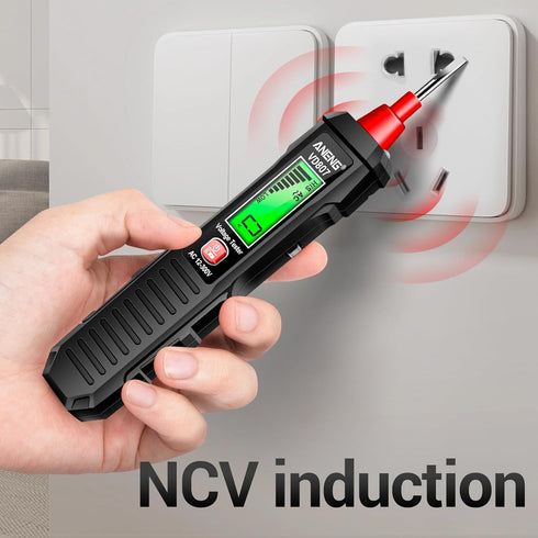 ANENG VD807 Non-Contact Voltage Tester Pen, Electrical Tester Tools with LCD Display, Flashlight, Pocket-Sized, Buzzer