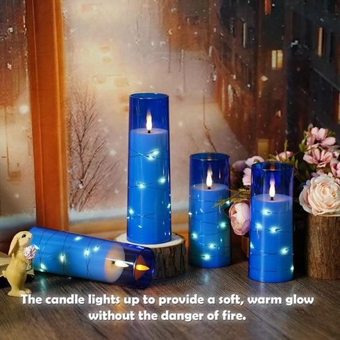 5 kakoya Flameless LED Candles with Timer Pc Flickering Flameless Candles for Romantic Ambiance and Home Decoration