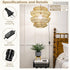 E26 20 (6M), 4-Pack DiCUNO Hanging Lantern Extension Cord Cable, Pendant Light Socket On Off Inline Cord Switch Control