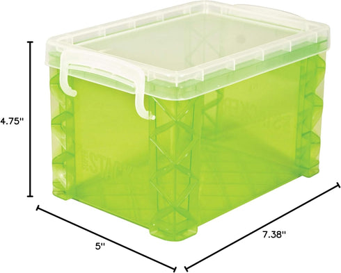 Super Stacker Index Card Box - 4 x 6 Inch File Box, Note Holder, Perfect for 4x6 Index Cards