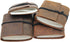TUZECH Handmade Leather Bound Book of Shadows Mini Scrapbook Notebook, Set of 4, Blank Unlined Small Pocket Diary