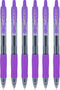 Pilot G2 Retractable Rollerball Gel Pens, Fine Point, 0.7mm, Purple Ink, 6 Count