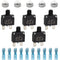 BlueStars 5 Packs 15Amp Thermal Circuit Breaker 125/250V AC 32V DC - Overload Protector with Push Button Manual Reset