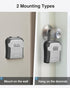 Resettable (1 Pack, Puroma Lock Box, Key Lock Box Wall Mount & Portable Combination Lockbox with Code, Security Lockbox