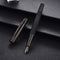 Pure Black Solid Metal 6013 Fountain Pen, Fine Nib, Senior General Ink Converter Pen, Metal Box by Hongdian