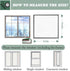 VOLLENC 150x185cm Window Insulation Film Black Window Insulation Kit Heavy Duty Window Insulation Kit with Magic Tape