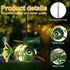 Yamodoor 2 Pack Hummingbird Solar Outdoor Hanging Lantern Creative Small Sculpture Lights Durable Waterproof Lamp