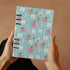 A5 90 Nevjipu College Ruled Notebooks for School - Cute Toothbrush Teeth Print Pu Leather Travel Lined Book Journal