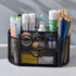 PAKASEPT Desk Organizers, Mesh Desk Organizer Caddy Supplies with Compartments, Makeup Marker Desktop Storage for Office School Home Supplies Teacher Students by PAKASEPT