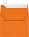LUXPaper A2 Invitation Envelopes | 4 3/8" x 5 3/4" | Mandarin Orange | Peel & Press | 80lb. Text | 50 Qty