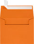 LUXPaper A2 Invitation Envelopes | 4 3/8" x 5 3/4" | Mandarin Orange | Peel & Press | 80lb. Text | 50 Qty