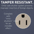 Legrand radiant 885TRNICC12 15 Amp Tamper Resistant Decorator Duplex Outlet, Nickel (1 Count)