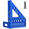 Aluminum Carpenter Square with 3D Multi-Angle Layout Measuring Ruler for Woodworking, Compact Tool