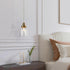 KSANA Pendant Lights Kitchen Island, Gold Seeded Glass Pendant Light Fixtures, Modern Adjustable Hanging Pendant
