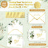 Motiskyy 100 120 4x6 Pcs Wedding Thank You Cards with Envelopes Bulk Stickers V Flap Envelopes with Gold Border Cards