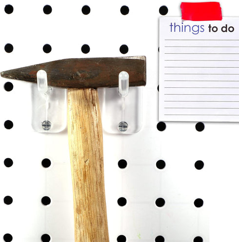 120 Pcs 2.4 Inch Plastic Pegboard Hooks for Peg Boards, Craft, Storage, Garage, Kitchen, Tools