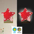 ALAZA Merry Christmas Snowflake Red Xmas Star Shaped LED Night Light Dusk to Dawn Sensor Plug in Night Home Decor Desk