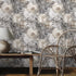 REDAMANCY 17.7"x236" Ivory Grey Peony Flower Watercolor Peel and Stick Wallpaper Modern Wall Paper Stick on Contact