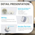 Flylin 2Pcs 12V 3 4mm Low RPM DC Motor, Slow Speed Motor High DC Motor DC Electric Motor RPM Shaft Mute Motor, Low