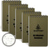 GLORYFIRE Waterproof Notebook Tactical All-Weather Memo Notepad with Waterproof Grid Paper, 3"x5" (5pcs)
