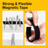 X-bet MAGNET Magnetic Tape Roll with Adhesive Backing - 1/2 Inch x 3.3 Feet for Craft and DIY Projects - Sticky Magnets