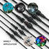 BTF-LIGHTING 5 Pin Electrical Connector 22AWG IP65 Male Female Connector 7.87in/20cm Extension Cable for Car,Truck,Boat,Indoor/Outdoor LED Strip Lights/String 22mm Nut Big Size 5 Pairs by BTF-LIGHTING