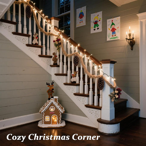 100 Counts 50FT Commercial 5mm LED Christmas Lights Outdoor - Warm White LED Christmas Lights Grade Outdoor Waterproof