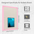 Linen Bulletin Board 10.2"x14.3", Pink Wood Frame, Beige Linen Small Pin Board for Home Kitchen Office Decor (PK-2636)