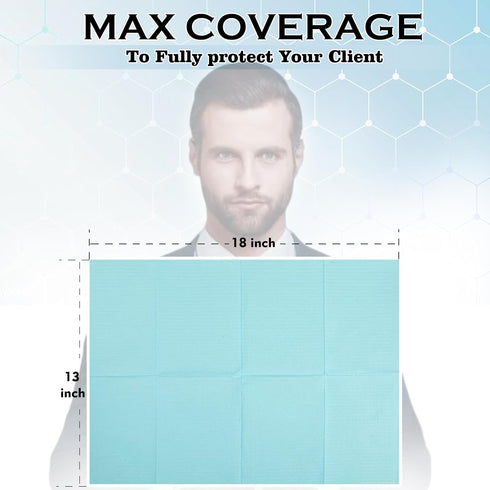 13"x 18" 3 (500, Disposable Dental Bibs - Ply Waterproof Tattoo Supplies Cover for Patients - Dentist, Esthetician