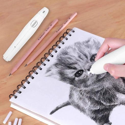 Electric Eraser Kit, Automatic Rechargeable Pencil Eraser Set with 16 Refills for Artists Drafting Sketching
