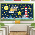 party greeting 109Pcs Christian Religious Bulletin Board Set, Let Your Light Shine Classroom Decoration