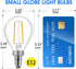 E12 Dimmable G16.5 Bulb 60 500 Bulb 2700K Bulb 6Pack Energetic LED Light Watt Lumens Candelabra for Chandeliers