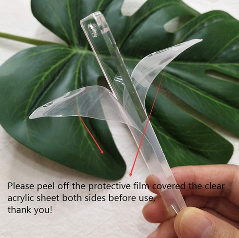 25PCS Blank Clear Acrylic Square Material - Plexiglass Laser Cut Sheet with Round Corners, DIY Accessory