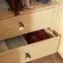 8 pcs Walnut Wood Round Chinese-Style Cute Cabinet Door Handles Cabinet Drawer Pulls Single-Hole Wardrobe Knobs Wooden