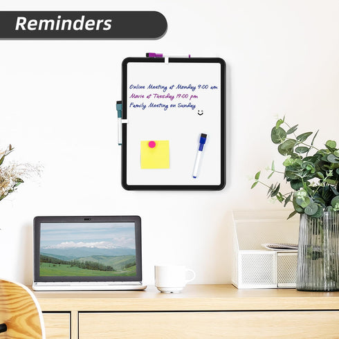 VUSIGN Small White Board Dry Erase, 11''x14'' Magnetic Dry Erase Board, Mini Whiteboard with Markers for Kids,