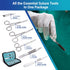 Alcedo Suture Practice Kit for Medical Students | Complete 32 Piece Kit with Durable Suturing Pad and Tools
