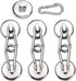DIYMAG 100LBS Strong Magnetic Hooks, Heavy Duty Neodymium Magnet Hooks with Swivel Carabiner, Pack of 7