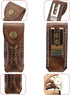 Tourbon EDC Leather Pocket Folding Knife Sheath Carrier, Holster for Flashlight, Wine Bottle Opener for Belt