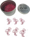 Flamingo Shaped Paper Clips, 100 Count, Great for Collectors or Office Gift, Comes in Round Tin