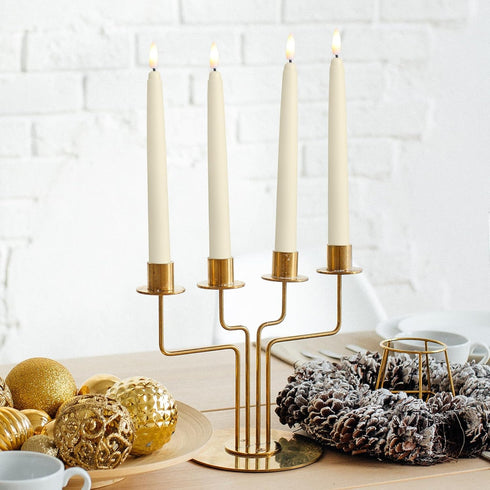 24 8.5 Baquler Pcs Flameless Taper Candles LED Taper Candles Flickering Bulk Ivory LED Candlestick for Easter Wedding