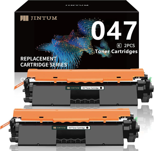 JINTUM 047 Compatible Toner Cartridge Replacement for Canon 047 for ImageCLASS LBP113W MF113W Series (Black, 2-Pack)